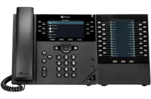 Poly VVX 450 IP Phone with Expansion Module for Cloud Phone System